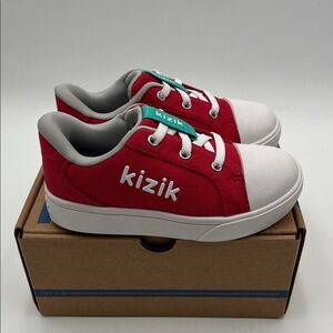 Kizik Kids Red and White Sneakers